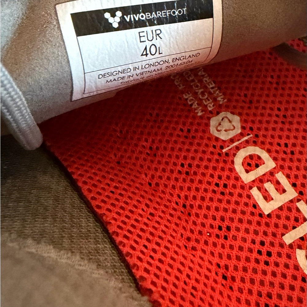 Vivo Barefoot Gray Athletic Sneakers - Picture 3 of 5